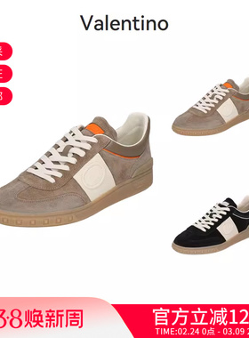 VALENTINO华伦天奴男士系带运动休闲鞋板鞋德训鞋 2S0H77 LAL