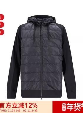CANADA GOOSE 男士半羽绒开衫鸭绒拉链拼接外套上衣6843M