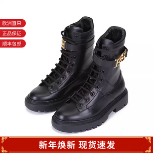 甄品精选 GIOELE Bally巴利 子短靴马丁靴 FLAT 女士厚底鞋