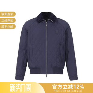 棉服外套 B字型盾牌刺绣贴饰绗缝夹克薄款 8097950 男士 BURBERRY