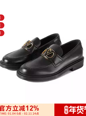 VALENTINO华伦天奴 女士乐福鞋皮鞋单鞋便鞋 4W2S0IK1 VRK