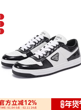 Prada普拉达 女士三角形徽标系带运动鞋板鞋 1E792M 3LQB F DD30