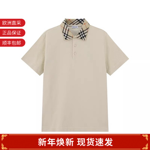 棉质格纹修身 男士 版 短袖 8103864 BURBERRY博柏利 POLO衫 新品