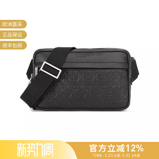 241480 Gancini压纹胸包斜挎包腰包 Ferragamo菲拉格慕 男士