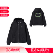 外套 BURBERRY 连帽拉链卫衣开衫 花卉徽标刺绣加绒款 8097854 男士