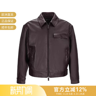 EM003529 羊皮革夹棉皮衣皮夹克上衣外套 AF19252 男士 EA阿玛尼