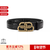 581690 Balenciaga巴黎世家 女士鳄鱼纹腰带2.5cm 1LR04