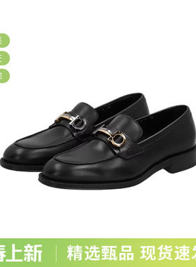 Ferragamo菲拉格慕 男士双色Gancio扣饰乐福鞋皮鞋单鞋 0778746