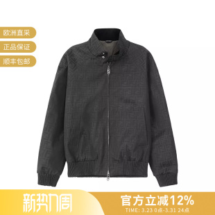 FW1333 FENDI芬迪 夹棉夹克上衣外套 FF老花图案薄款 ASCK 男士