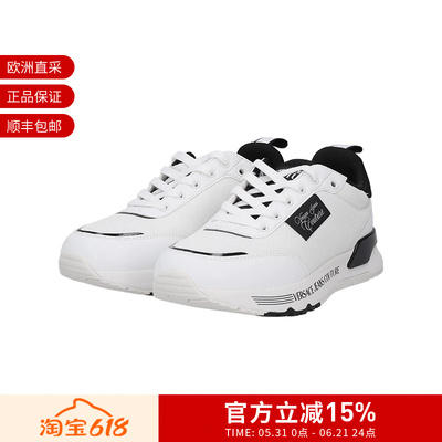 VJC范思哲 女士Dynamic厚底系带运动休闲鞋小白鞋VA3SA3
