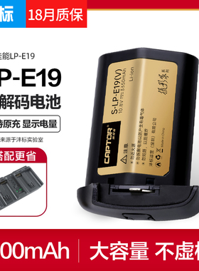 沣标LP-E19电池佳能1DX 1DX2 1DX3 R1 R3充电器1D4 1DS4 1D3 1DS3 1D Mark II III IV相机E4N E4双槽座充LC