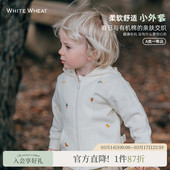 whitewheat儿童26春秋季 纯棉外套男女童外出洋气宝宝时髦上衣 新款