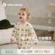 whitewheat儿童26春季 婴幼儿爬服男童纯棉女宝满印爬服连体衣 新款