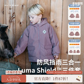 男女童摇粒绒三合一外套厚 新款 新年限定 whitewheat儿童25冬季