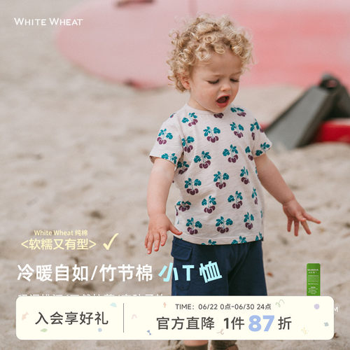 whitewheat休闲短袖T恤