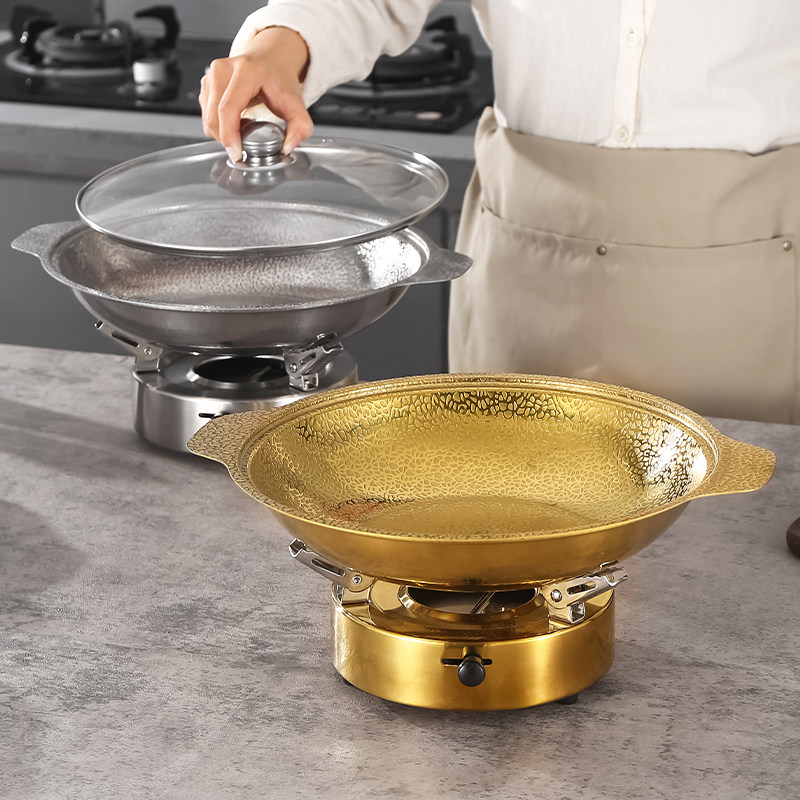 黄焖鸡304不锈钢砂锅煲锤纹煲仔