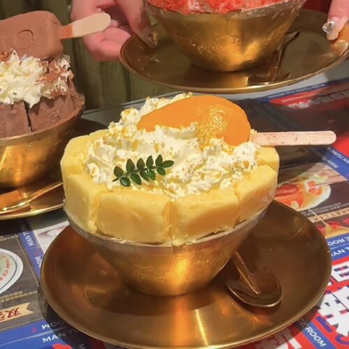沙冰碗创意雪花雪糕刨冰沙甜品碗