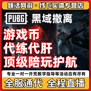 PUBG绝地求生黑域撤离代练代肝刷打金币排位上分升级护航陪玩饰品