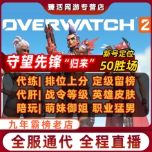 守望先锋OW2代练代打上分排位陪玩定位级赛等级50胜皮肤留榜职业