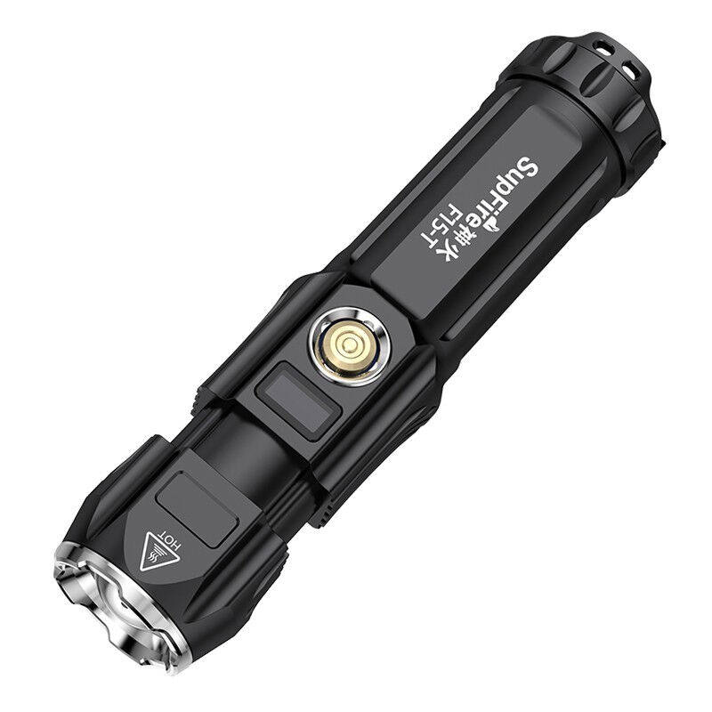 神火F15-T强光手电筒P90可充电26650高亮远射便携小户外灯调焦/36