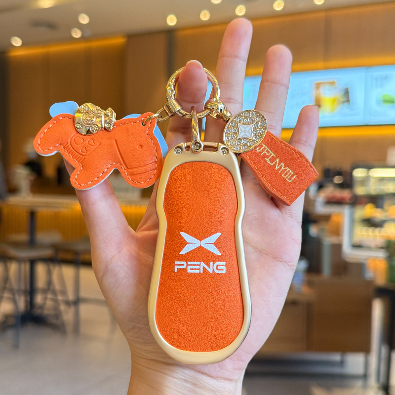 25款小鹏g9钥匙套p7加p7i壳g6扣p5专用mona m03车高档g7g9装饰包