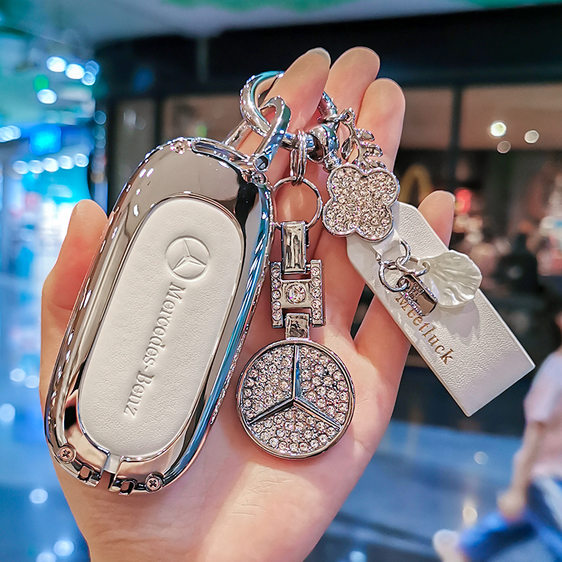 奔驰锌合金优质高档皮革保护套