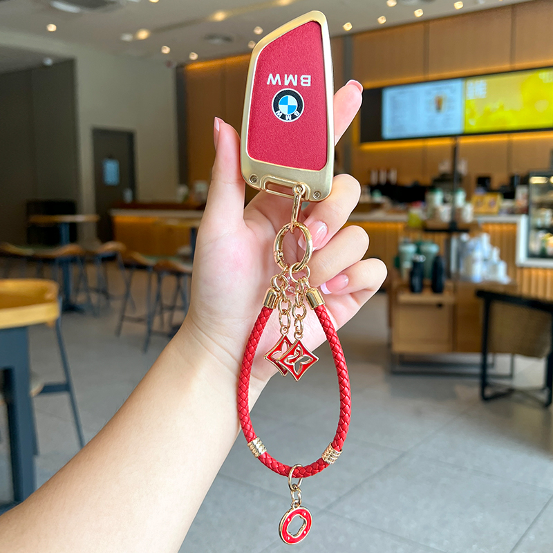 宝马5系钥匙套530新款3系325li刀锋x1x3x5三五系i3ix1ix3车包扣壳