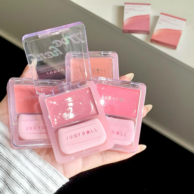 Judydoll橘朵水光腮红膏多用膏元气膨胀色面中提亮高光修容带粉扑