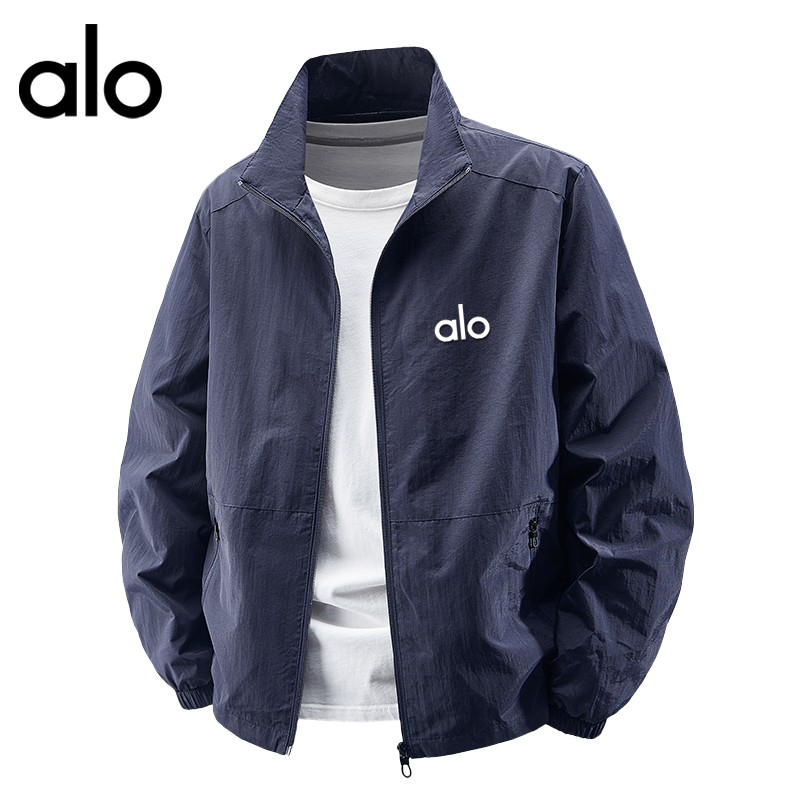 官方奥特莱斯】品牌折扣 alo潮牌 秋大码外套休闲商务立领夹克男