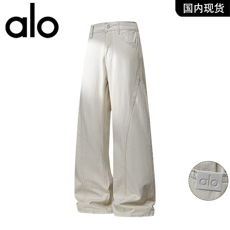 官方奥特莱斯品牌折扣2026年春季男士宽松直筒休闲弯刀牛仔裤子