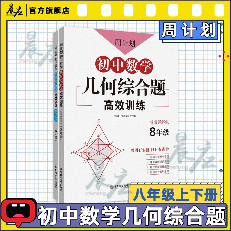 训练题库真题 初中初二几何练习册解题技巧同步作业练习题专项训练