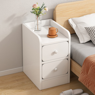 床头柜小型卧室迷你床边收纳柜简易窄款 40夹缝储物柜小尺寸