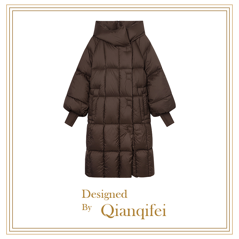 【8原】2023新款宽松加厚保暖拼接接连鹅绒服 MW28894