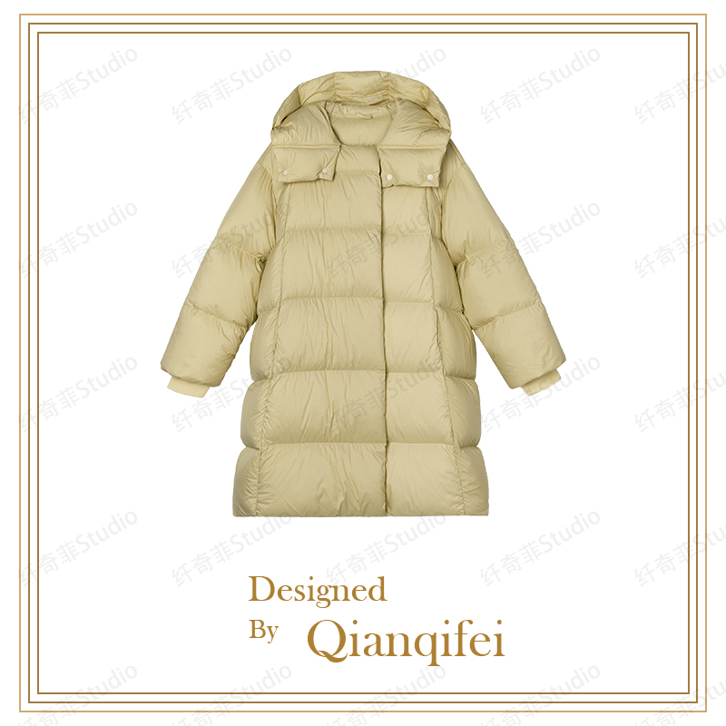 新款简约面包服宽松连帽外套