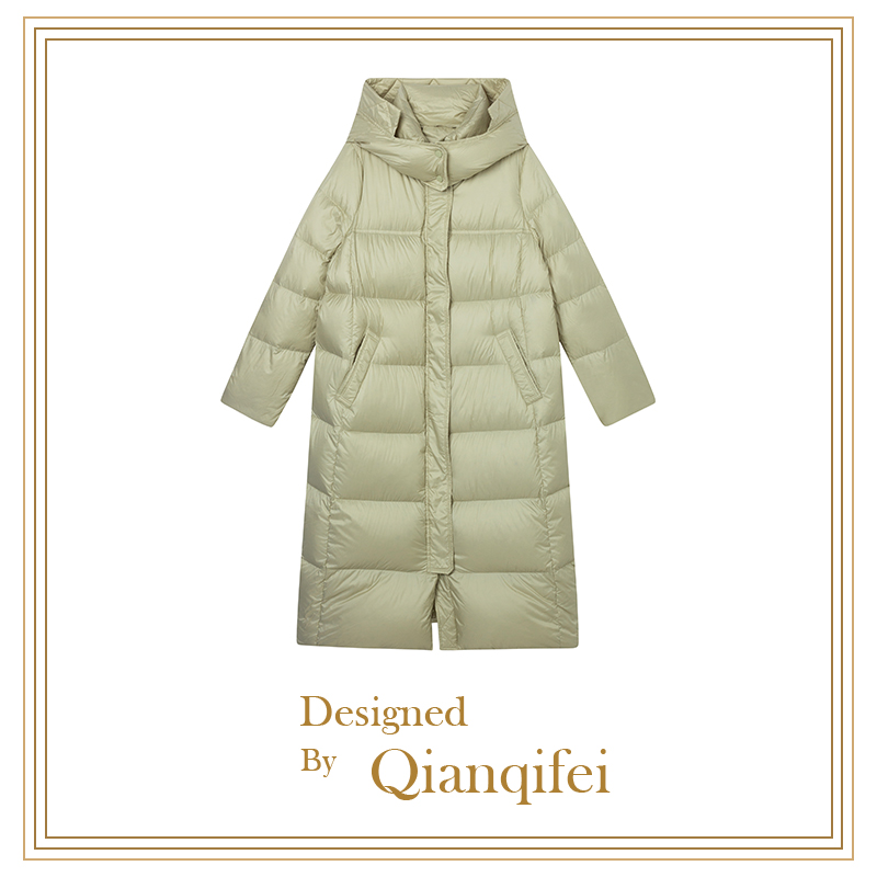 【5原】冬日御寒小能手~2023新款长款连帽羽绒服 MW24923