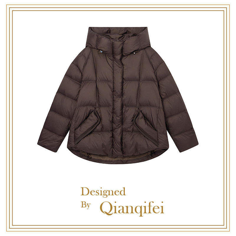 【10原】2023新款简约小个子设计感短款鹅绒服  MW24887