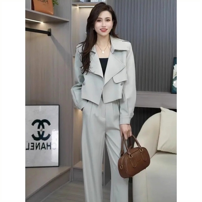 工作室原创0330法式西装套装女20
