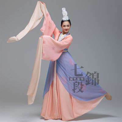 古典舞荷花奖春江曲剧目同款古风女款飘逸裙装舞蹈服装租赁