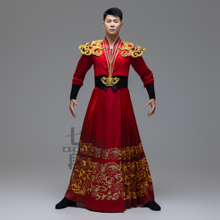 古典舞古风国风红色打鼓舞喜庆开场舞群舞黄鹤楼男女款演出服装