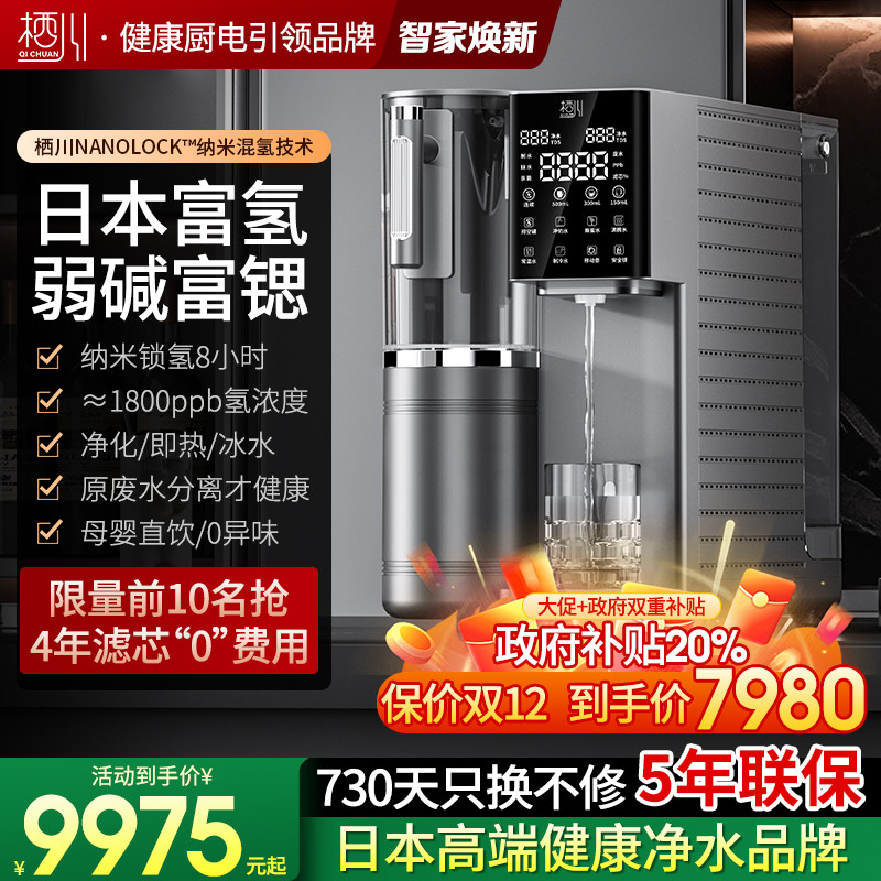 日本栖川富氢富锶台式净饮机弱碱