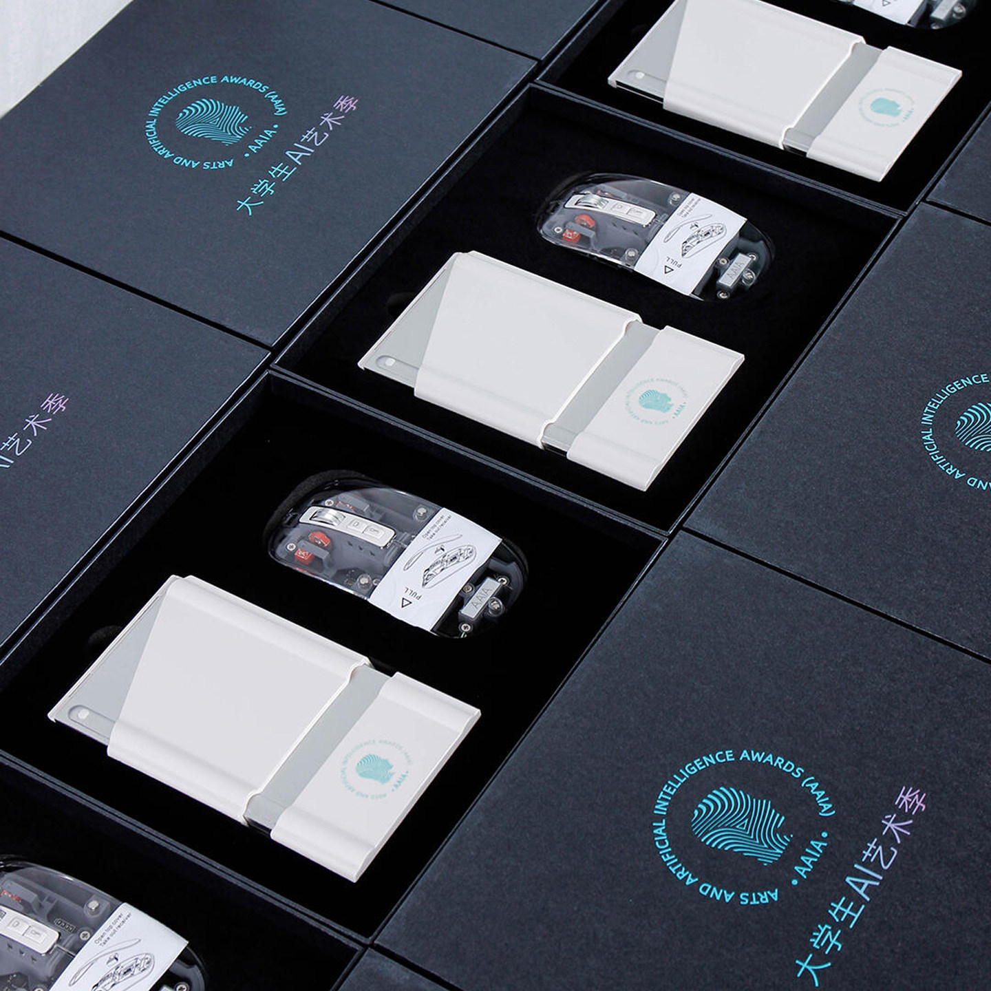 科技风商务礼盒折叠键盘透明鼠标校园活动礼品社团企业员工伴手礼