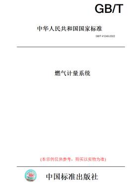 【纸版图书】GB/T 41248-2022燃气计量系统