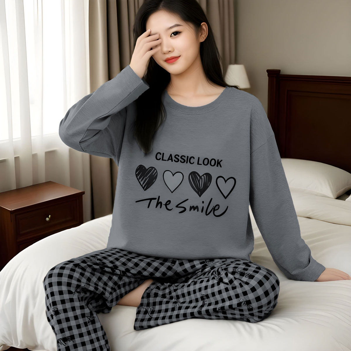 【一口价】女士春秋季薄款长袖长裤睡衣家居服套装女孩卡通睡衣套,女士内衣/男士内衣/家居服,睡衣/家居服套装,淘宝优惠券,粉丝福利购,淘宝优惠卷