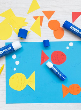 【优你客旗舰店】西班牙MILAN米兰学生用高粘度固体胶紫色强力粘性胶水幼儿园儿童手工多用途固体胶棒21g