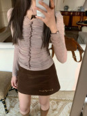 浪漫出逃 soolrok 松未韵一 直筒刺绣半裙高腰a字裙