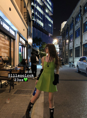 soolrok 松未韵一  小香风高级感连衣裙夏季温柔气质修身吊带短裙