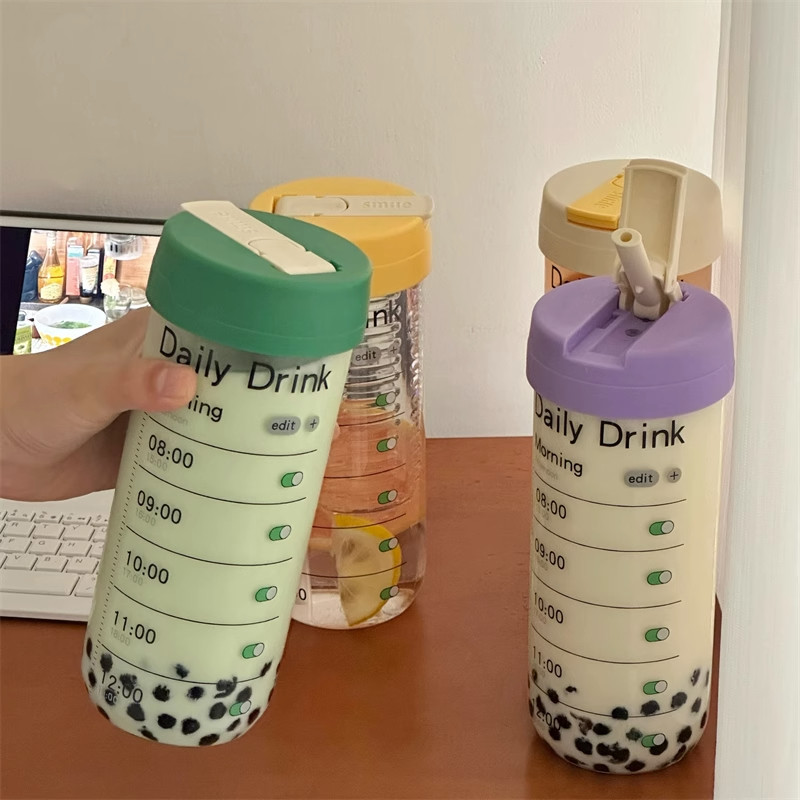 高颜值茶水分离大容量吸管杯图片
