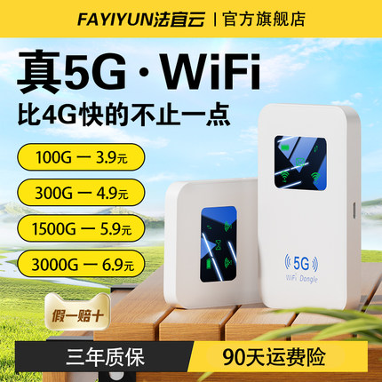 5G随身wifi移动无线网络2025新款便携式宽带免插卡全国通用高速流量笔记本电脑光纤车载智能网卡户外直播热点