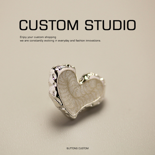 桃酥 小香名媛风高脚金属纽扣设计师辅料女装西服衬衫袖口扣子