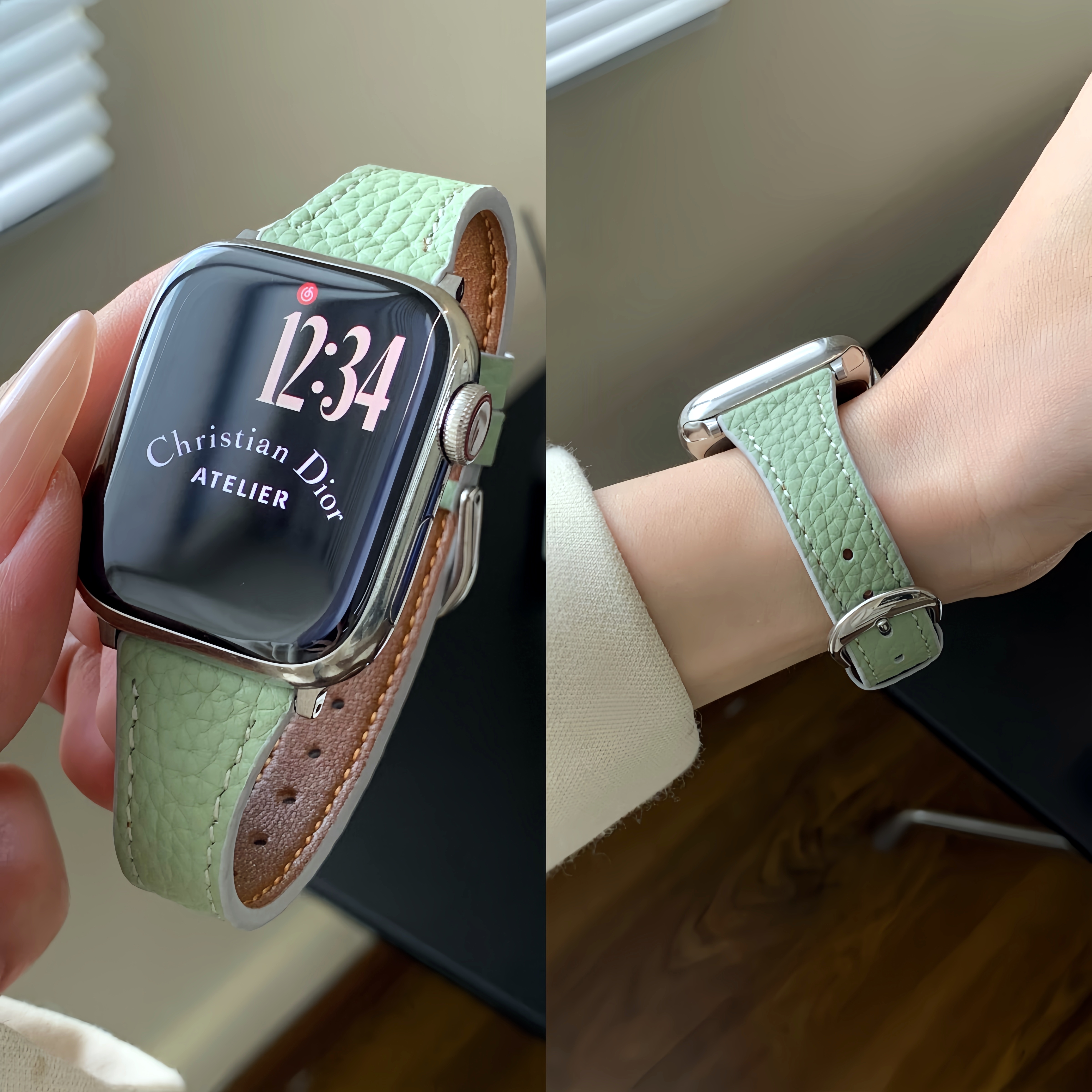 适用applewatch表带S11新款拼色